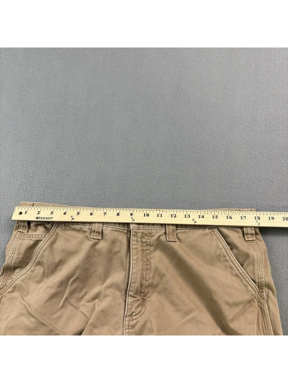 Carhartt Flannel Lined Washed Twill Dungaree Carpenter Pants Size 36 x 29.5 in.